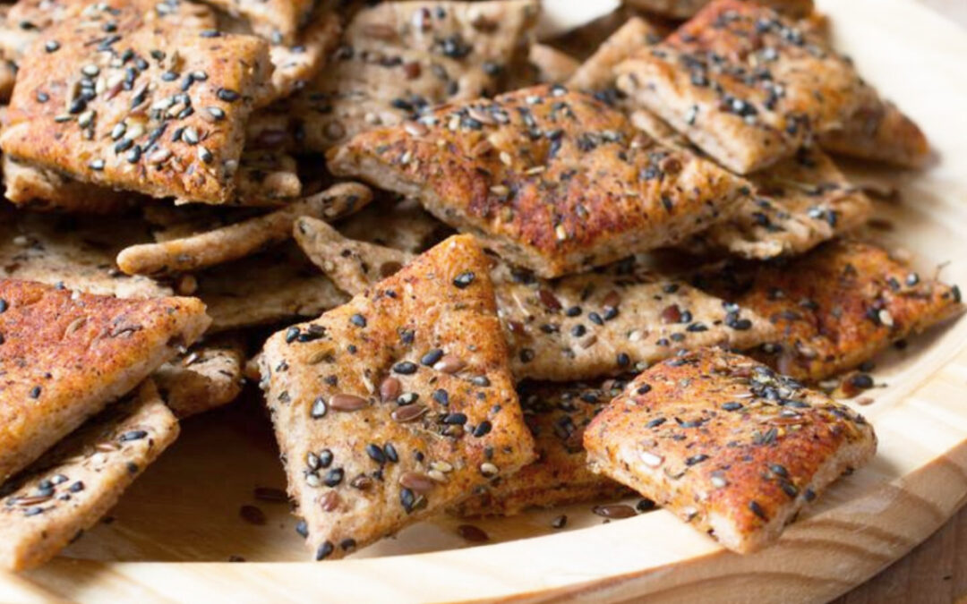 Crispy crackers made of rye flour